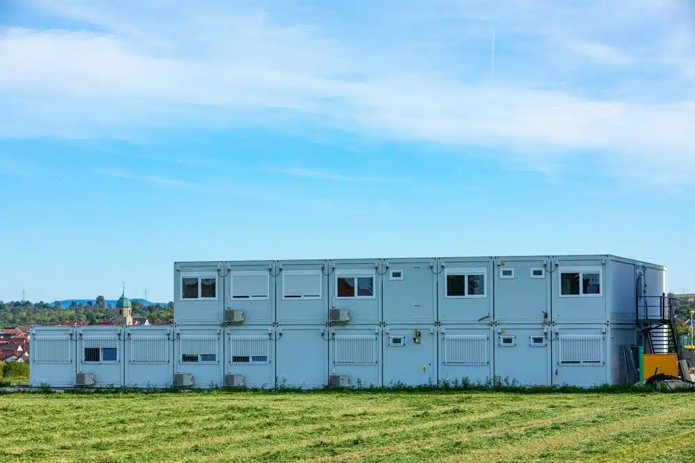 Flüchtlingscontainer